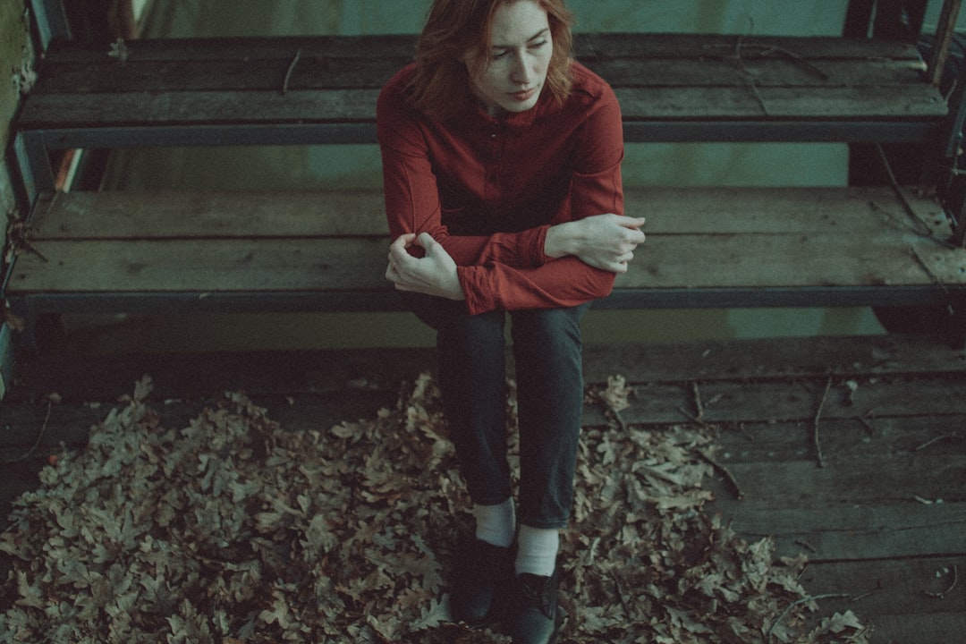 Photo red hair clothes