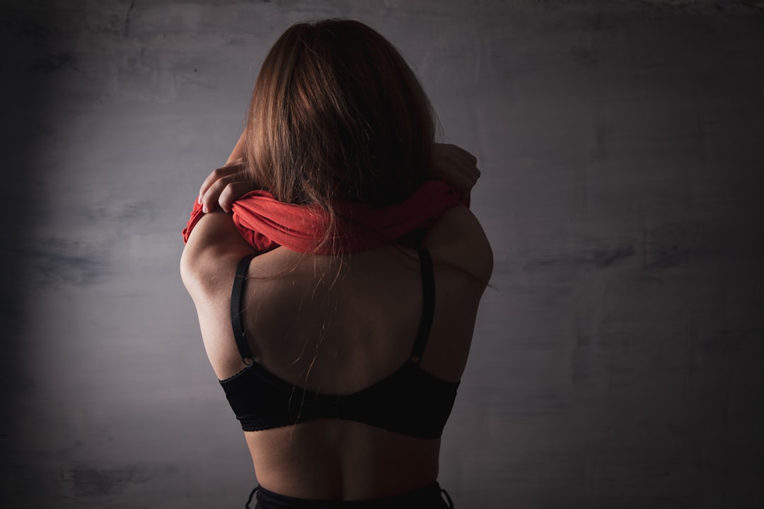 Photo red hair clothes